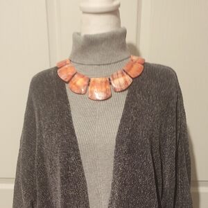 10. Cardigan: NWOT Gray p2p: 29 length: 26